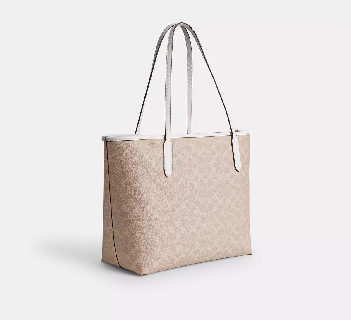 Coach City Tote Bag In Signature Canvas Sand Chalk