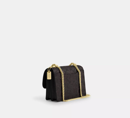 Coach Mini Klare Crossbody Bag In Signature Canvas Walnut Black