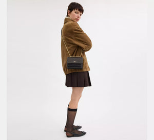 Coach Mini Klare Crossbody Bag In Signature Canvas Walnut Black