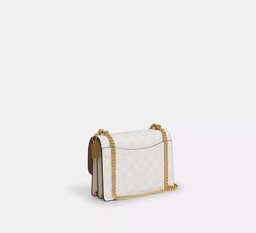 Coach Mini Klare Crossbody Bag In Signature Canvas White Chalk
