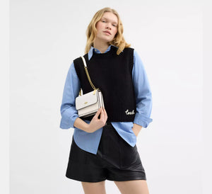 Coach Mini Klare Crossbody Bag In Signature Canvas White Chalk