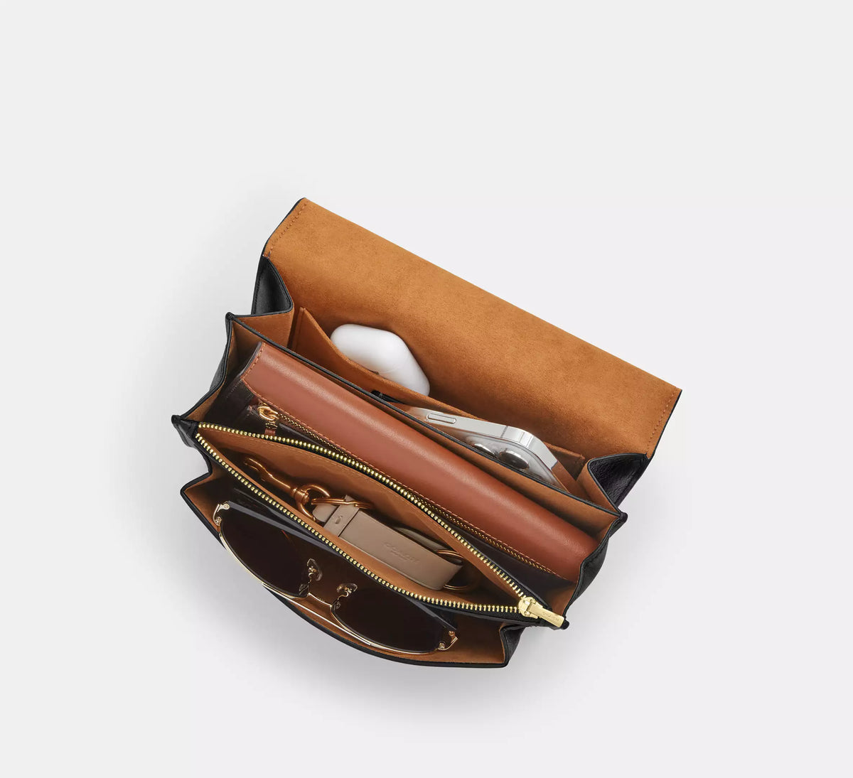 Coach Klare Crossbody Bag In Signature Canvas Walnut Black