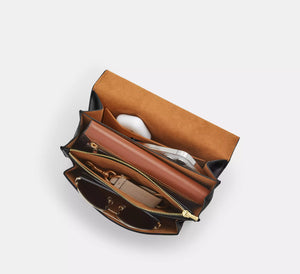 Coach Klare Crossbody Bag In Signature Canvas Walnut Black