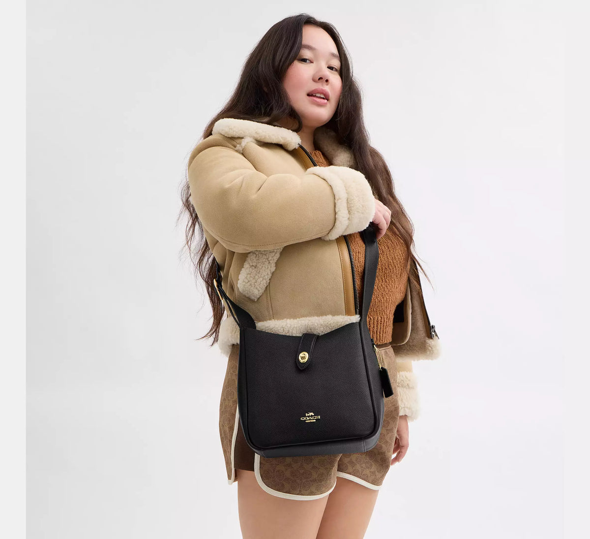 Coach Hadley Convertible Crossbody Bag Black
