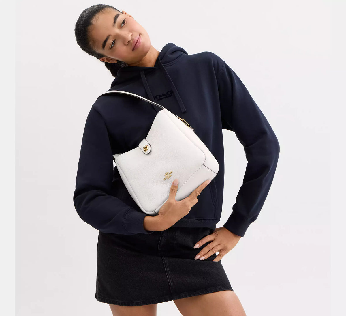 Coach Hadley Convertible Crossbody Bag Chalk