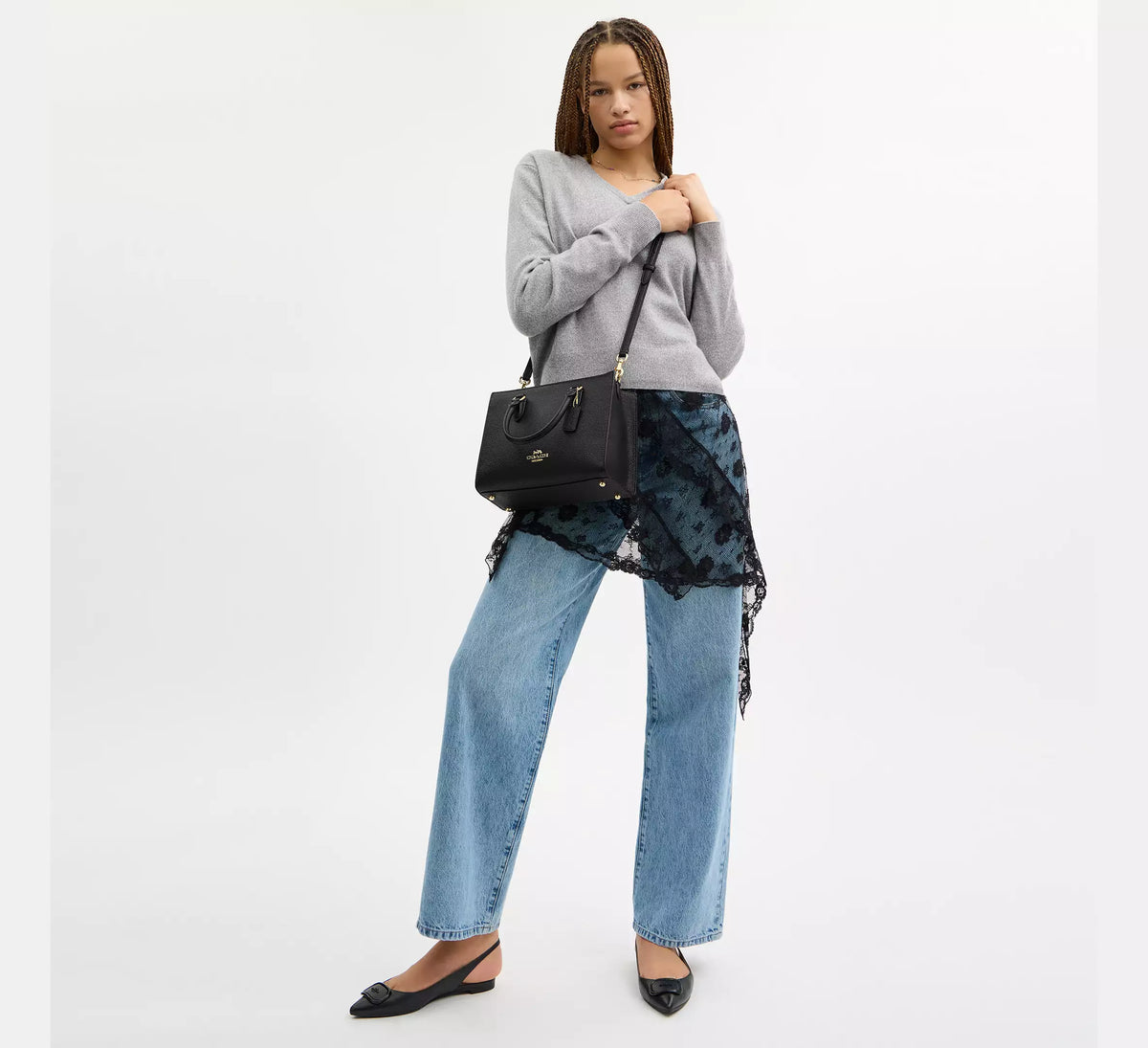 Coach Maggie Small Tote Bag Black