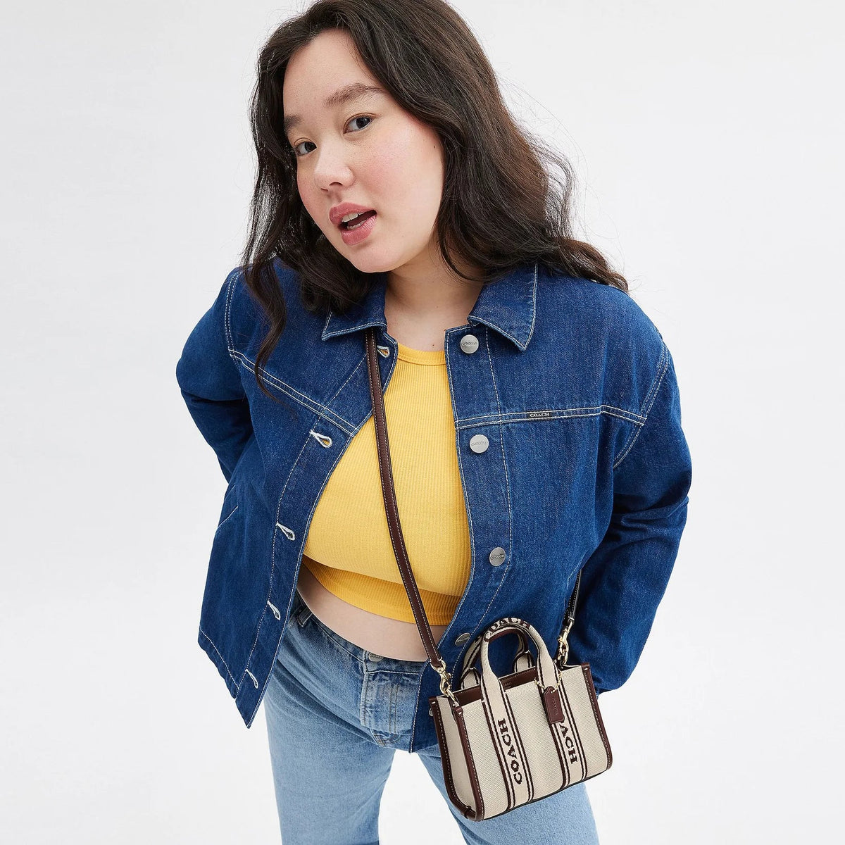 Coach Smith Mini Tote Cream