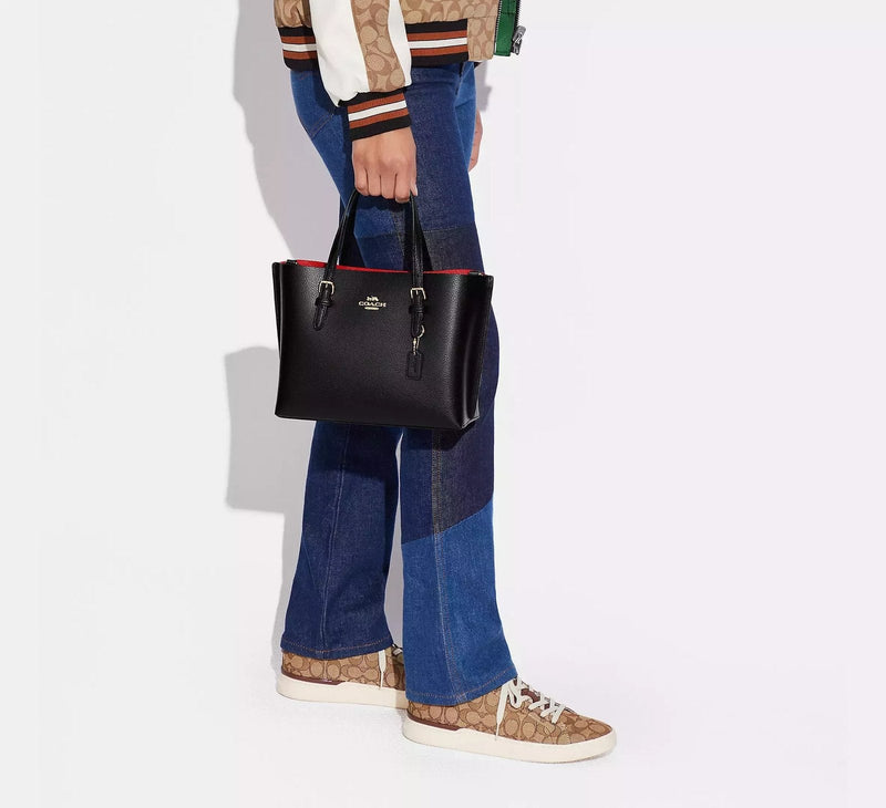Coach Mollie Tote Bag 25 In Black