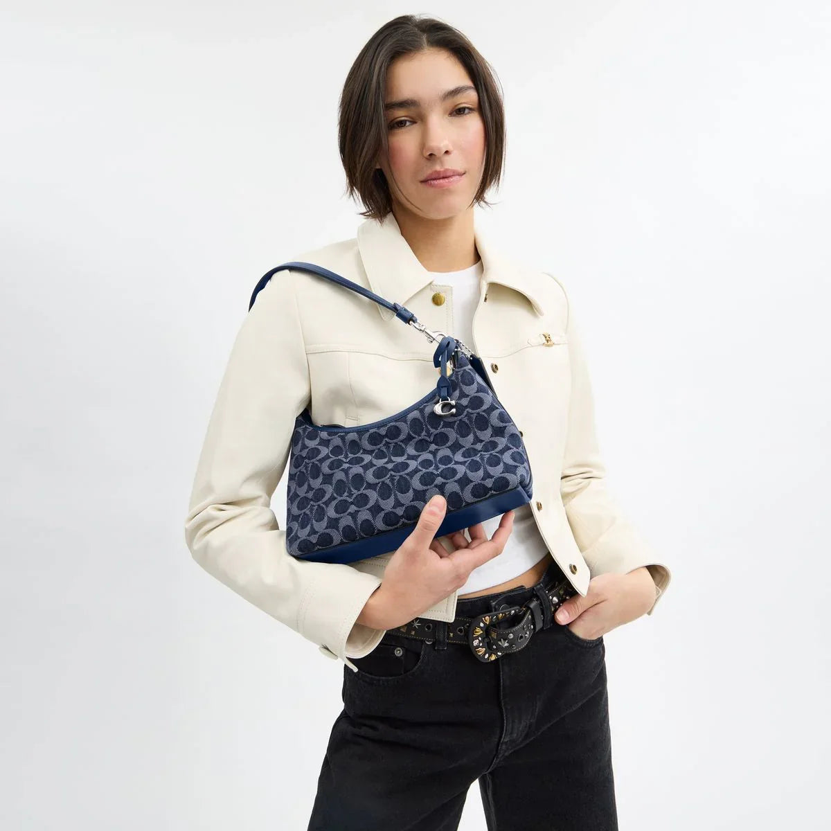 Coach Juliet Shoulder Bag 25 In Signature Denim