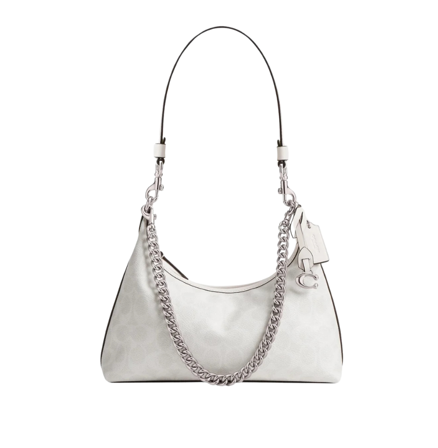 Coach Juliet Shoulder Bag 25 In Signature Canvas White Chalk