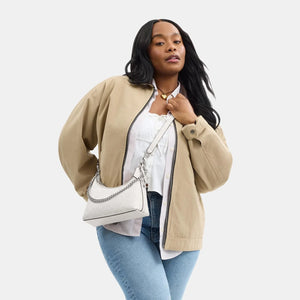 Coach Juliet Shoulder Bag 25 In Signature Canvas White Chalk