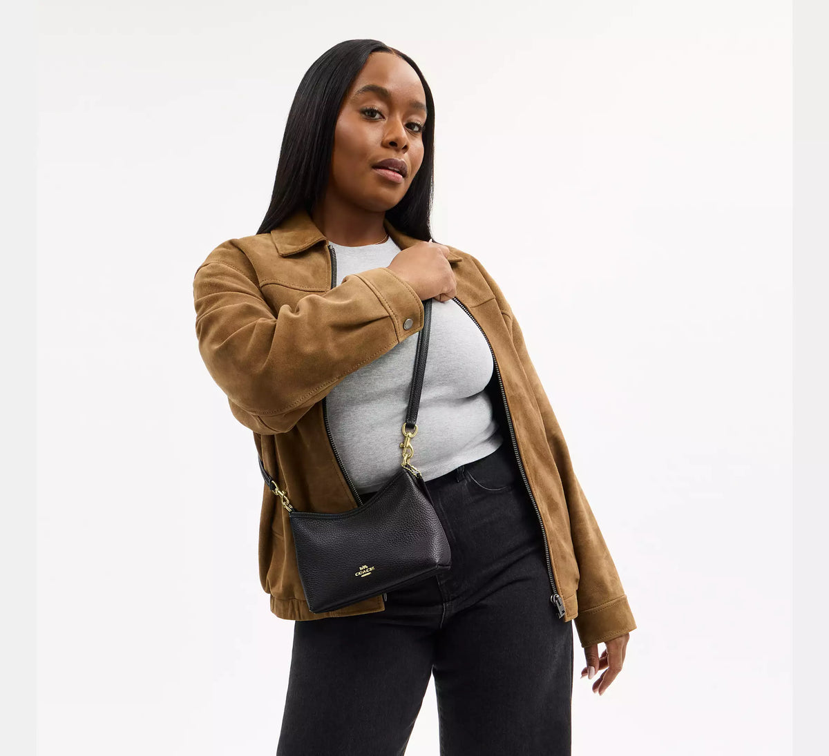 Coach Laurel Small Shoulder Bag Black