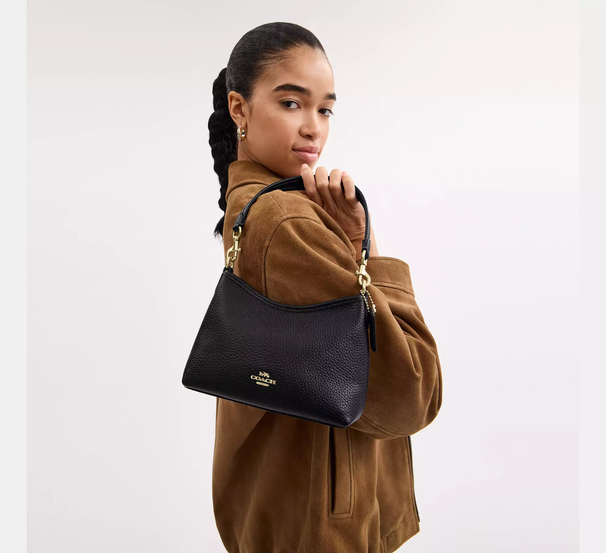 Coach Laurel Small Shoulder Bag Black