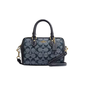 Coach Mini Rowan Crossbody In Signature Canvas chambray navy