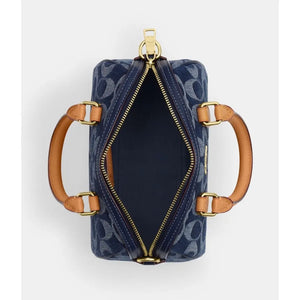 Coach Mini Rowan Crossbody In Signature Canvas chambray Brown