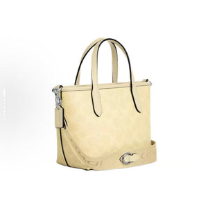 Coach City Mini Tote Bag In Signature Canvas Yellow