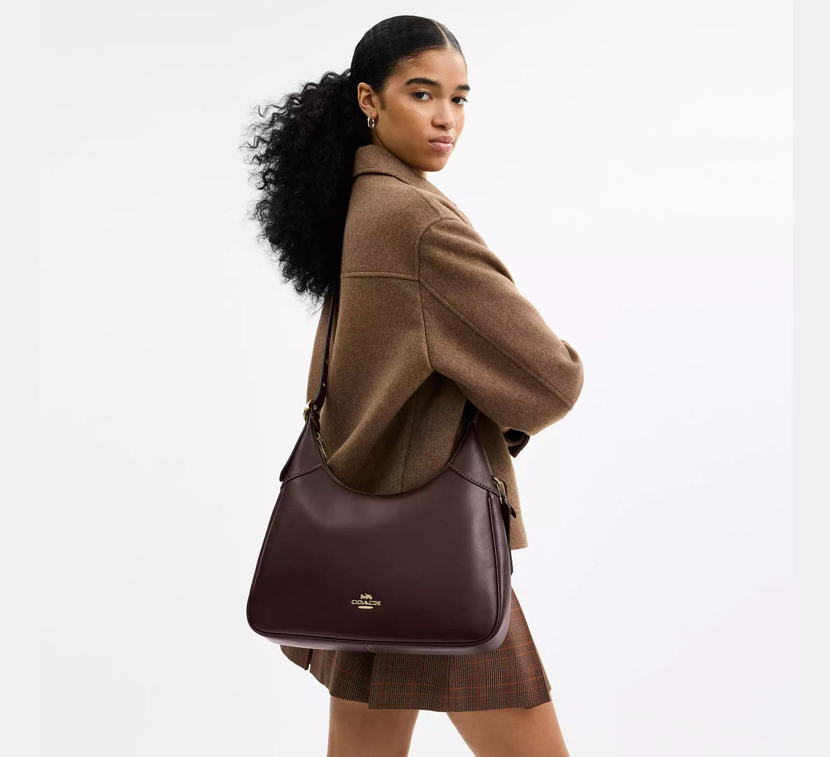 Coach Ella Shoulder Bag Gold Espresso