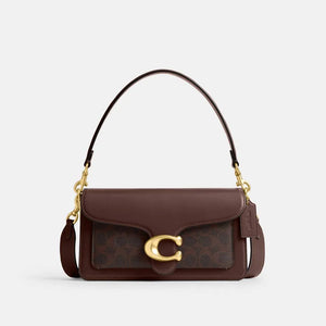 Tabby Shoulder Bag 26 Signature Coach Dark Brown Bag