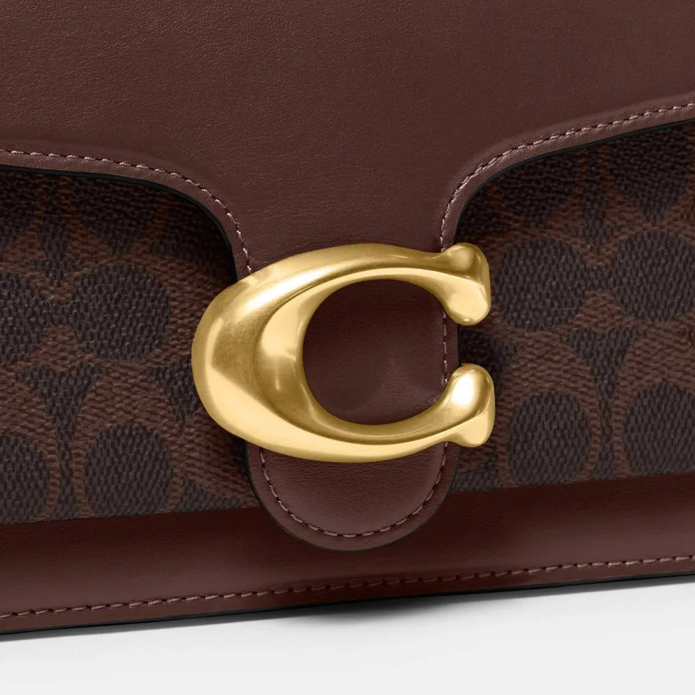 Tabby Shoulder Bag 26 Signature Coach Dark Brown Bag