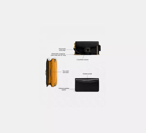 Tabby Crossbody Wristlet Black