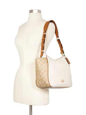 Rori Shoulder Bag in Colorblock Signature Canvas