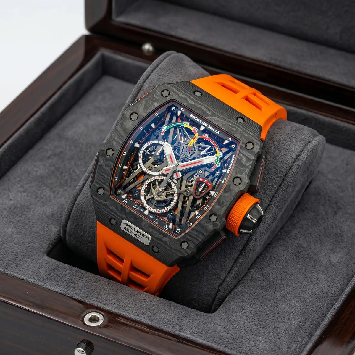 Richard Mille Men’s RM 50-03 McLaren Carbon TPT Orange Strap Watch