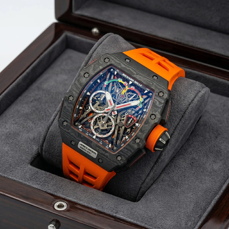 Richard Mille Men’s RM 50-03 McLaren Carbon TPT Orange Strap Watch