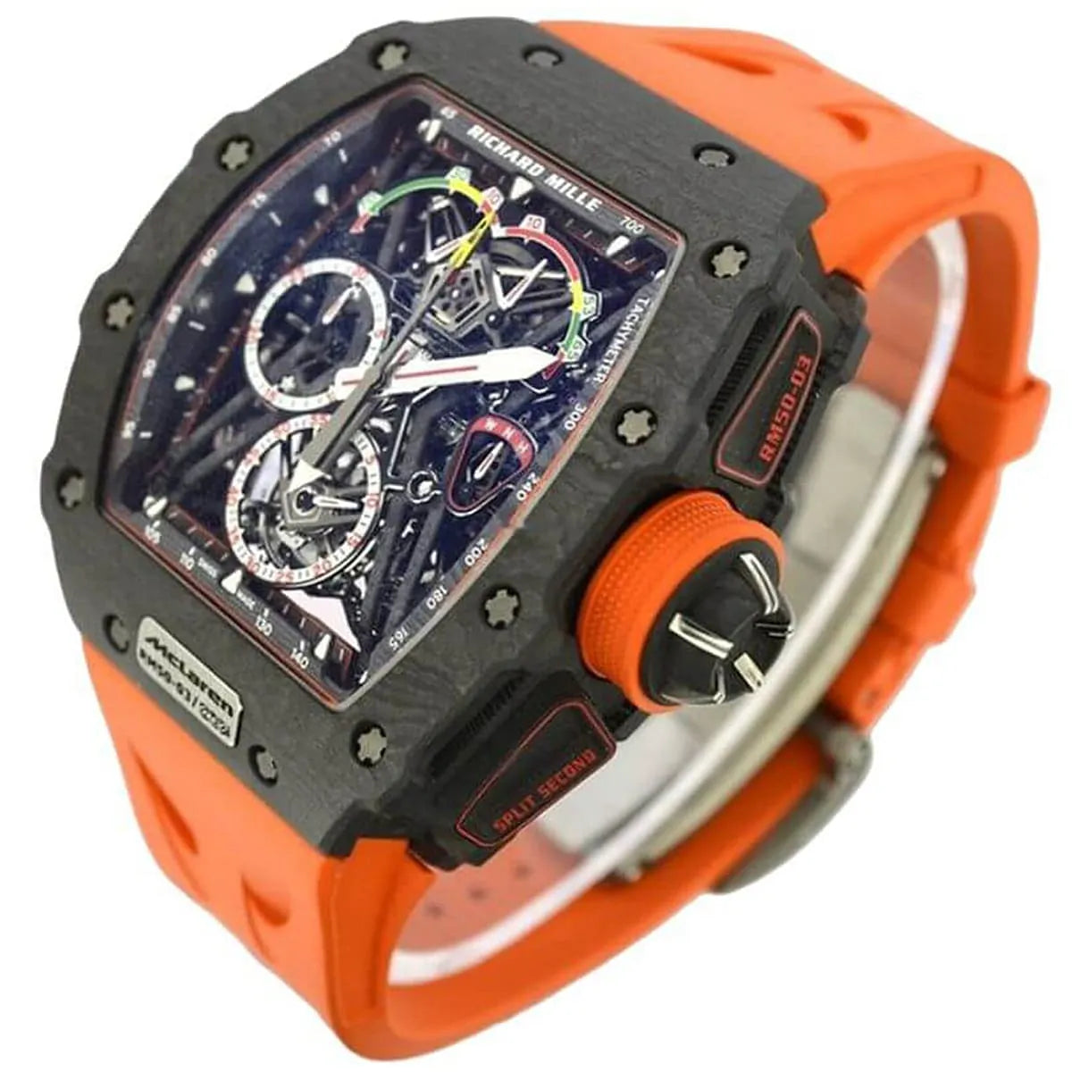 Richard Mille Men’s RM 50-03 McLaren Carbon TPT Orange Strap Watch