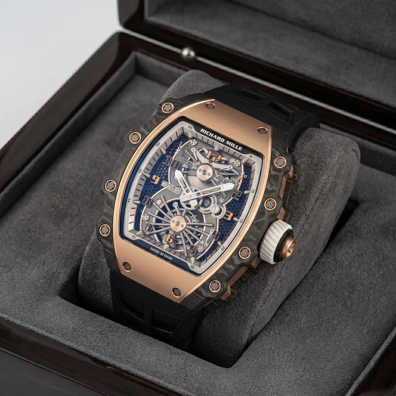 Richard Mille Men’s RM 35-01 Carbon TPT Skeleton Watch