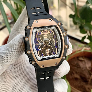 Richard Mille Men’s RM 35-01 Carbon TPT Skeleton Watch