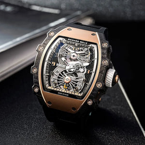 Richard Mille Men’s RM 35-01 Carbon TPT Skeleton Watch