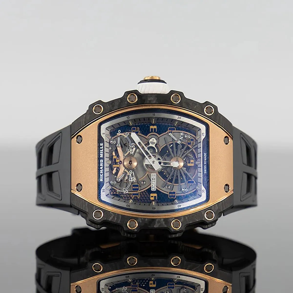 Richard Mille Men’s RM 35-01 Carbon TPT Skeleton Watch