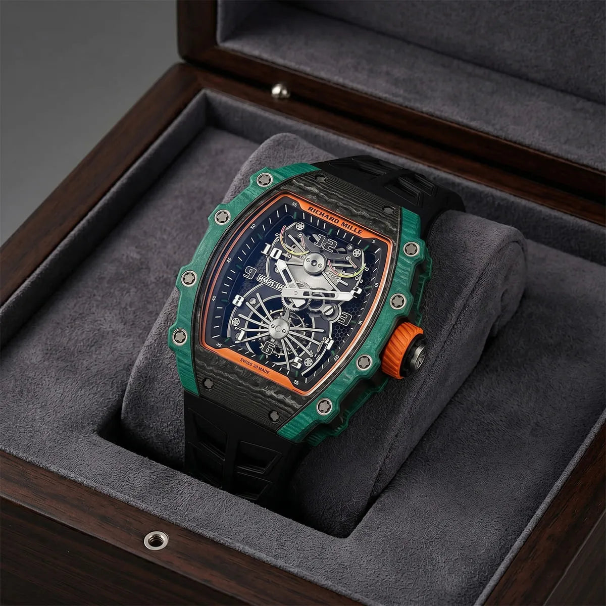 Richard Mille Men’s RM 21-02 Aerodyne Green Carbon TPT Watch