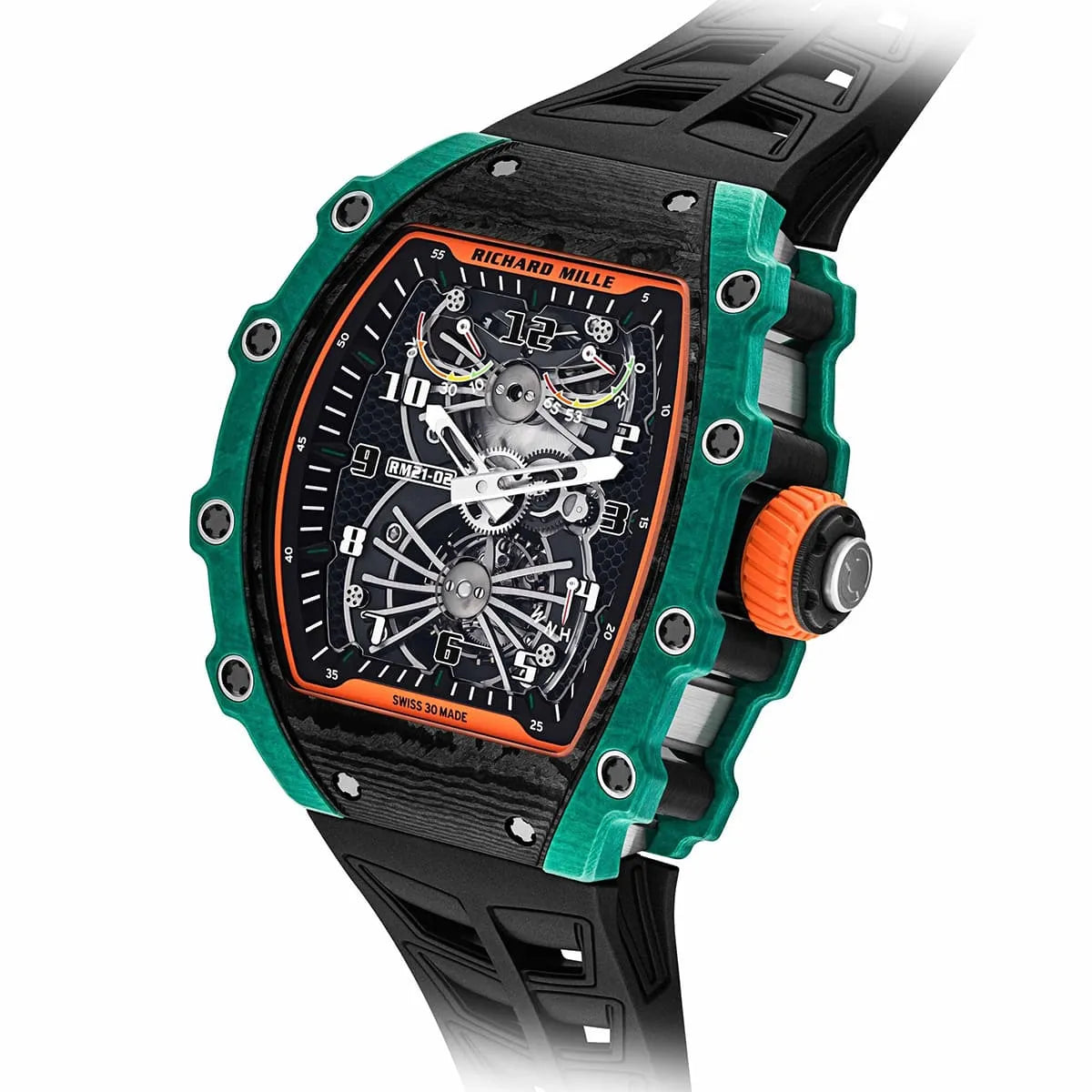 Richard Mille Men’s RM 21-02 Aerodyne Green Carbon TPT Watch