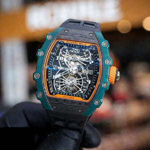 Richard Mille Men’s RM 21-02 Aerodyne Green Carbon TPT Watch