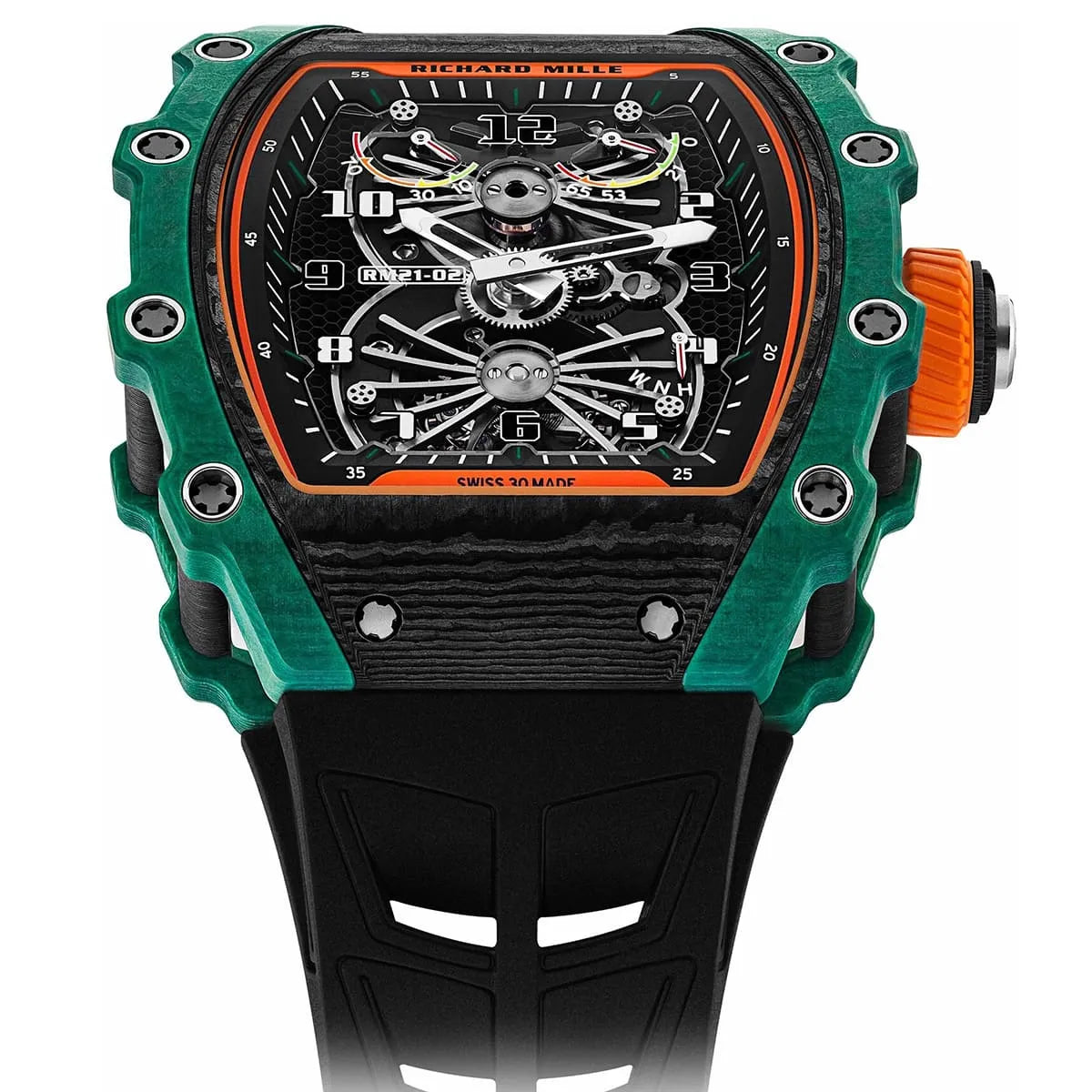 Richard Mille Men’s RM 21-02 Aerodyne Green Carbon TPT Watch