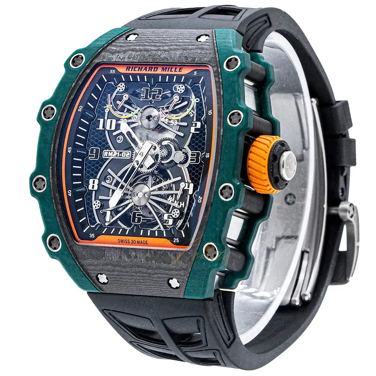 Richard Mille Men’s RM 21-02 Aerodyne Green Carbon TPT Watch