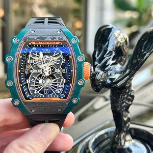 Richard Mille Men’s RM 21-02 Aerodyne Green Carbon TPT Watch