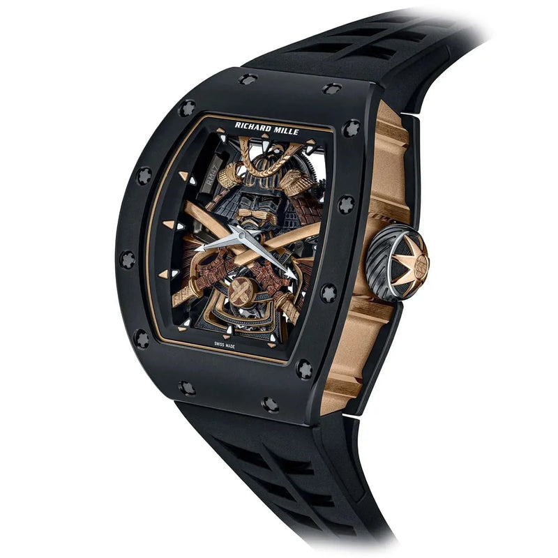 Richard Mille Men’s RM 47 Samurai Limited Edition Carbon TPT & Rose Gold Watch