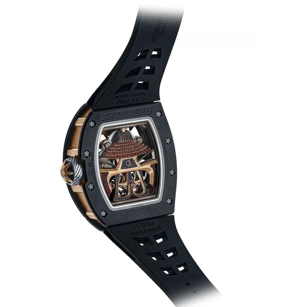 Richard Mille Men’s RM 47 Samurai Limited Edition Carbon TPT & Rose Gold Watch