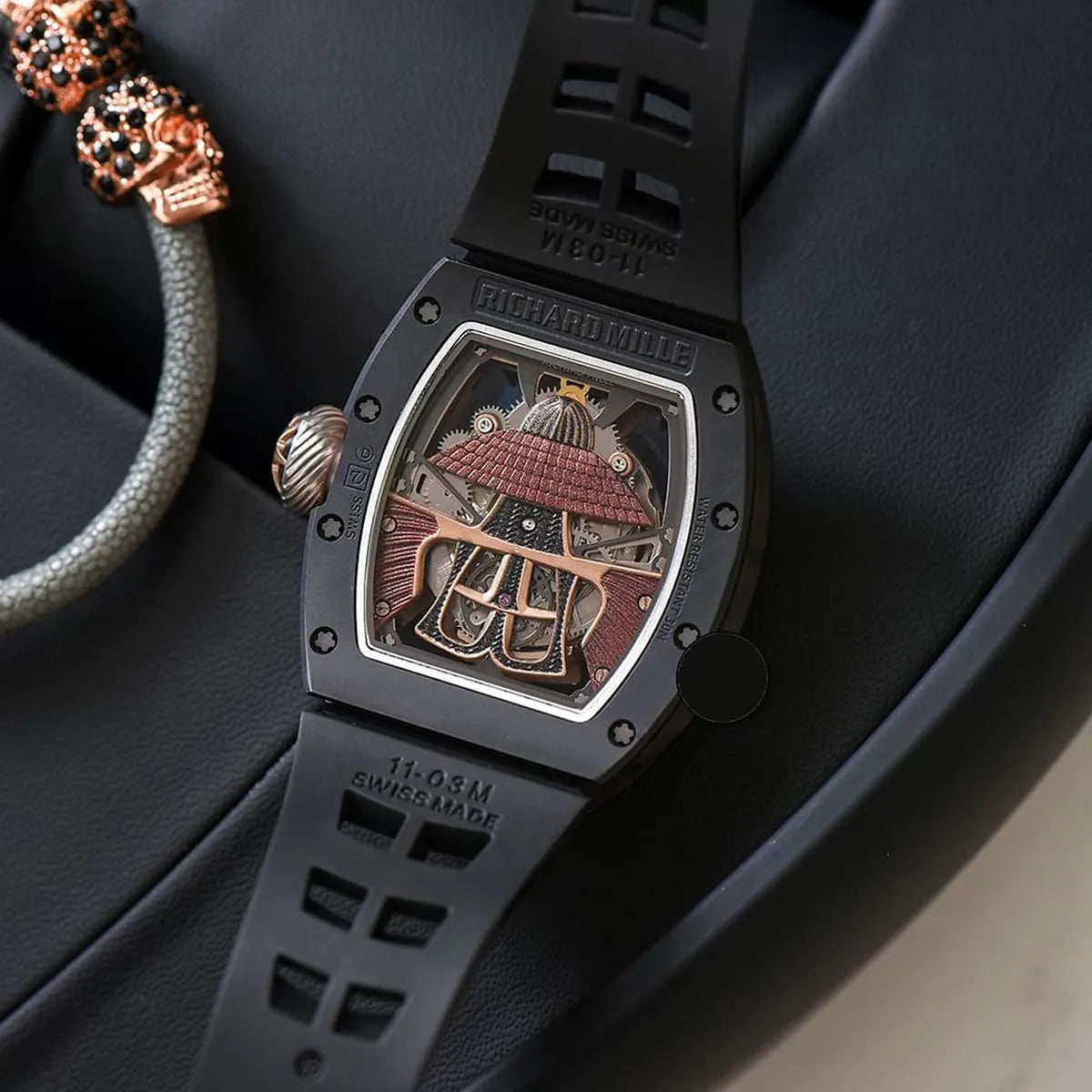 Richard Mille Men’s RM 47 Samurai Limited Edition Carbon TPT & Rose Gold Watch