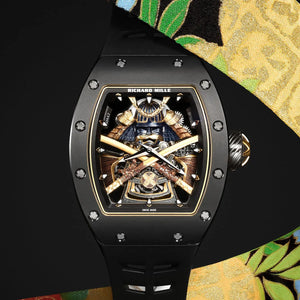 Richard Mille Men’s RM 47 Samurai Limited Edition Carbon TPT & Rose Gold Watch