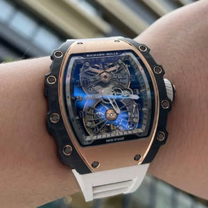 Richard Mille Men’s RM 21-01 Limited Edition Carbon TPT & Rose Gold Watch
