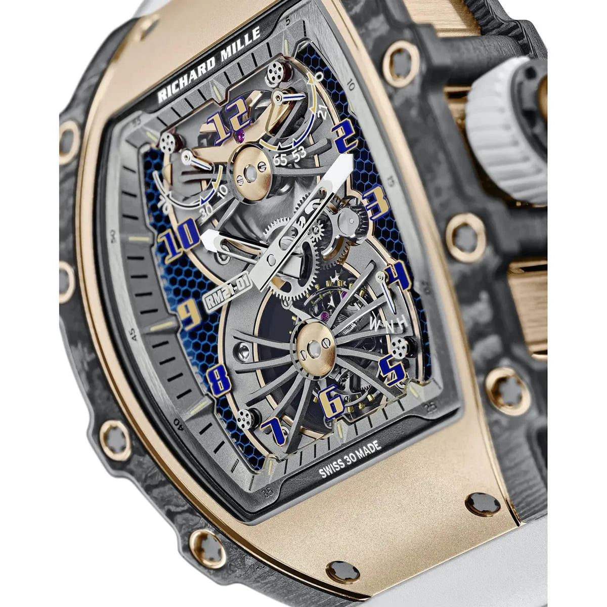 Richard Mille Men’s RM 21-01 Limited Edition Carbon TPT & Rose Gold Watch