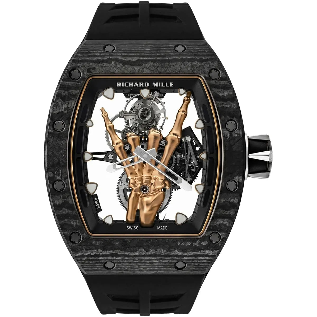 Richard Mille Men’s RM 66 Carbon TPT Flying Tourbillon “Flying Fingers” Watch