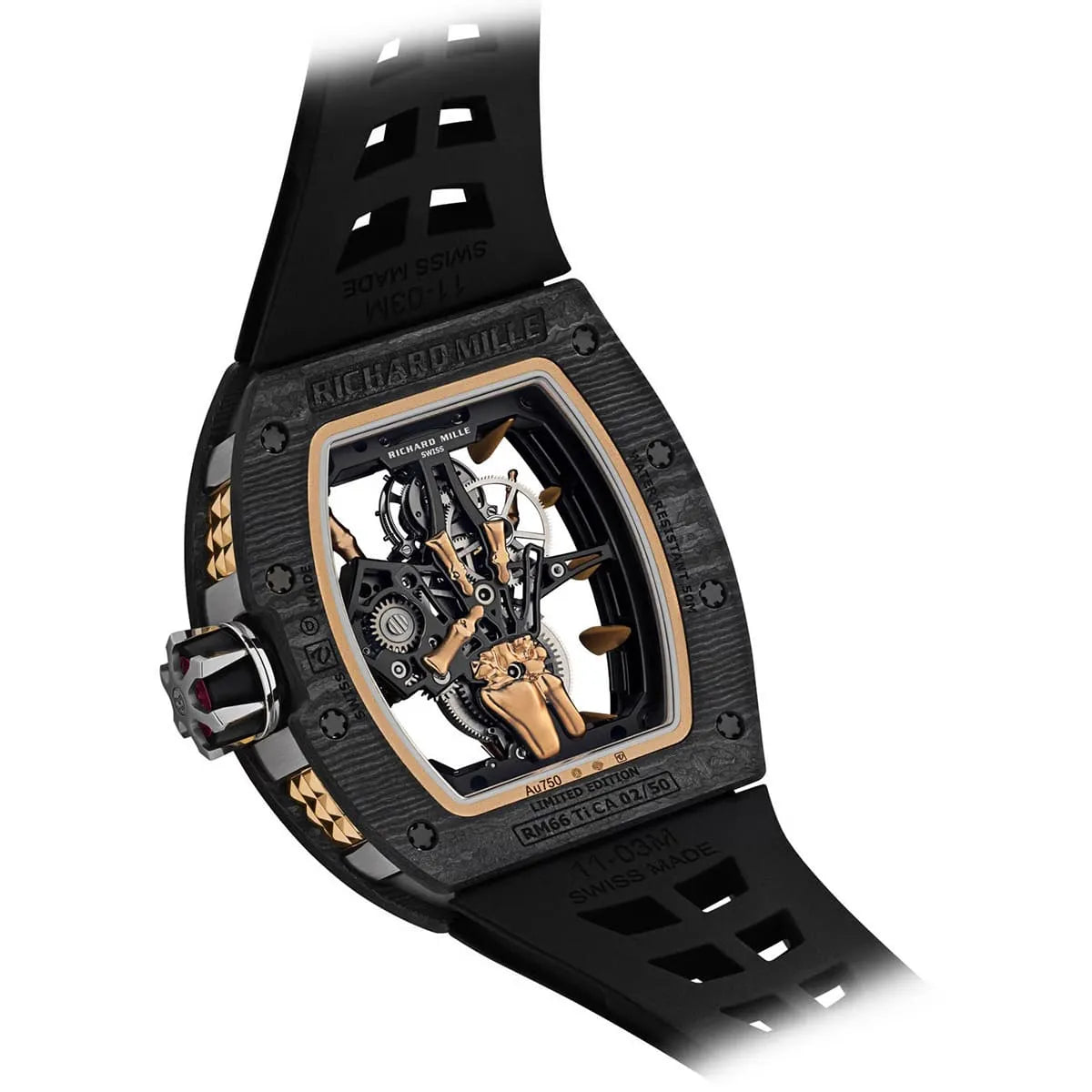 Richard Mille Men’s RM 66 Carbon TPT Flying Tourbillon “Flying Fingers” Watch