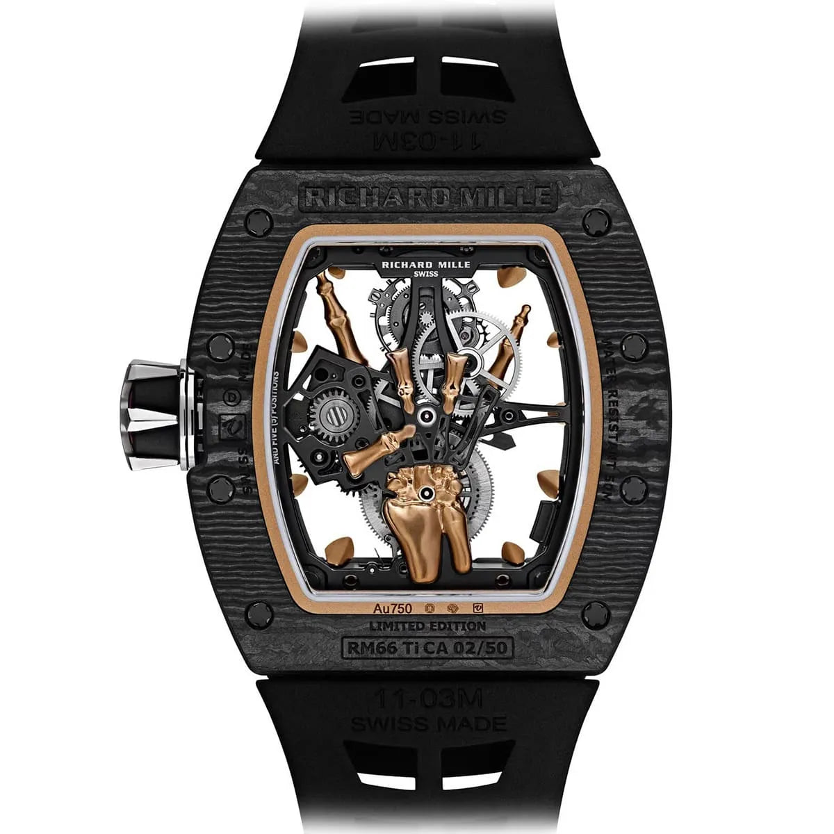 Richard Mille Men’s RM 66 Carbon TPT Flying Tourbillon “Flying Fingers” Watch