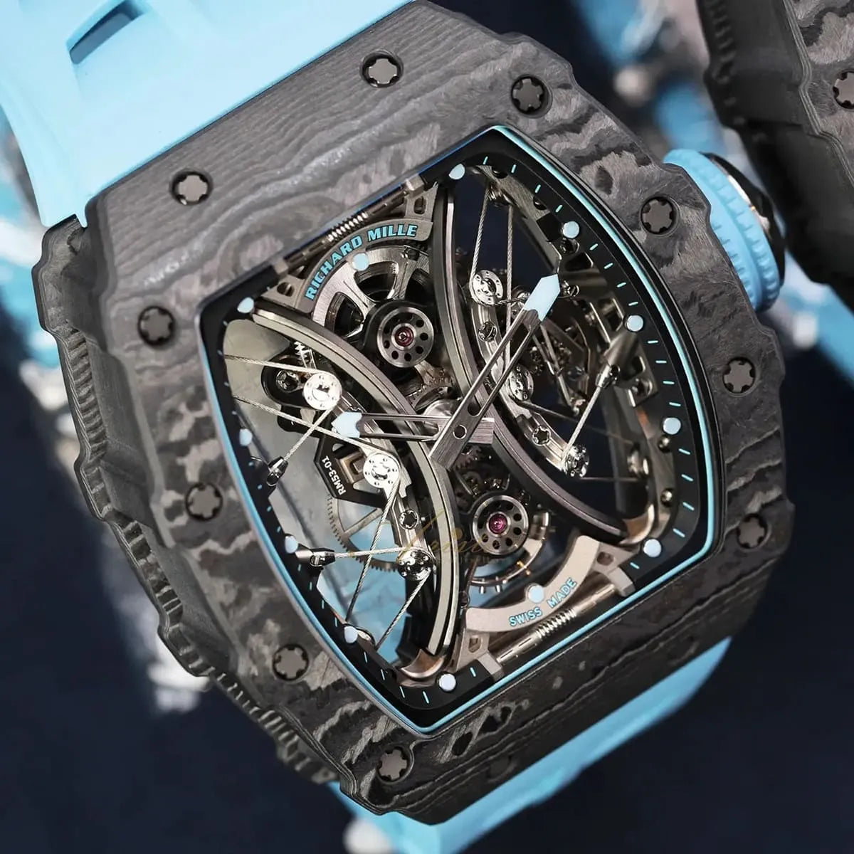 Richard Mille Men’s RM 53-01 Pablo Mac Donough Carbon TPT Watch