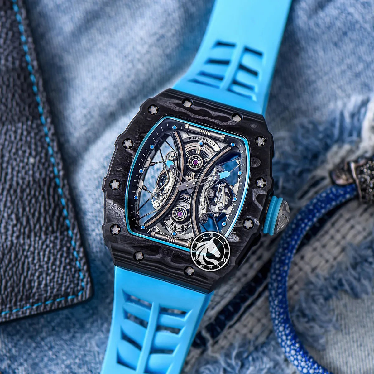 Richard Mille Men’s RM 53-01 Pablo Mac Donough Carbon TPT Watch
