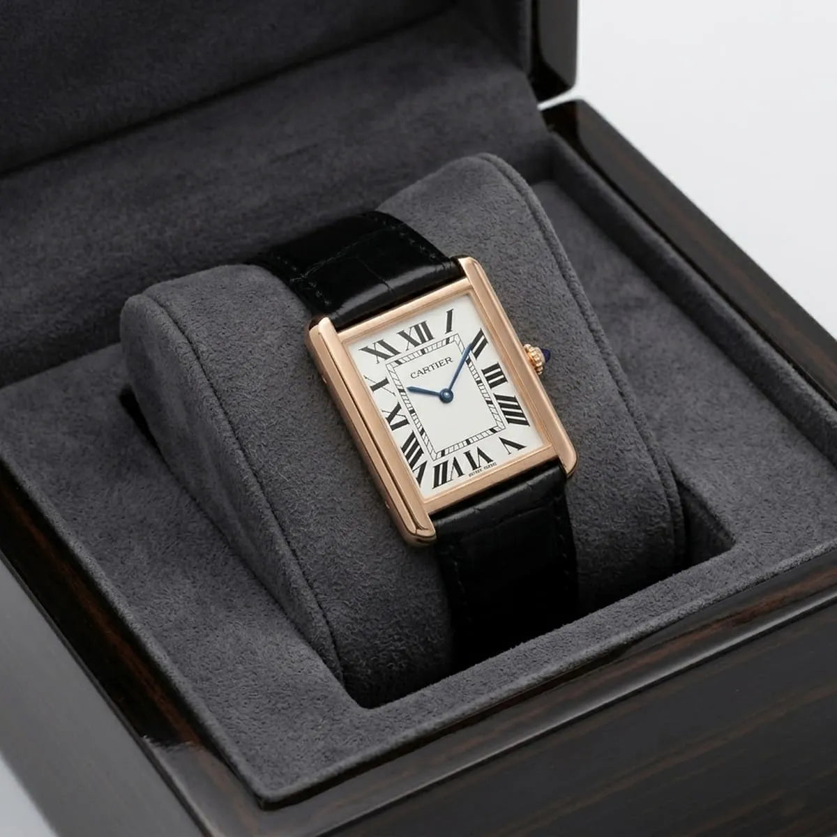 Cartier Men’s Rose Gold-Tone Rectangular Watch